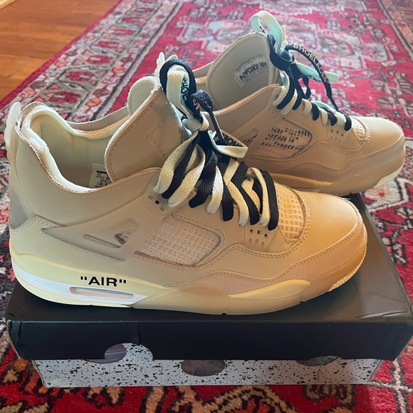 Nike Jordan 4 Retro Off-white Sail women’s 12.5 - Picture 1 of 11